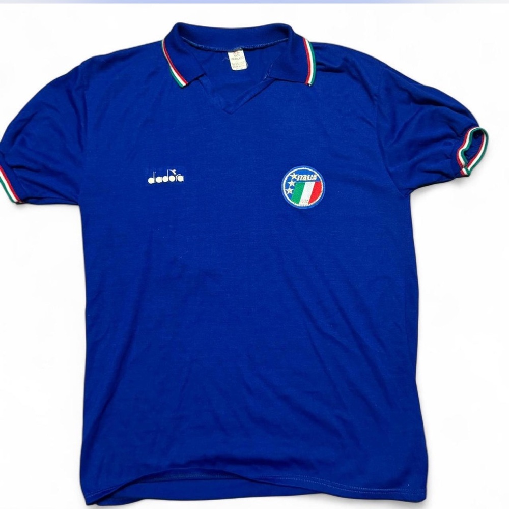 Diadora Italy home football shirt is from the 1986–1990 #15 Vintage Size XL